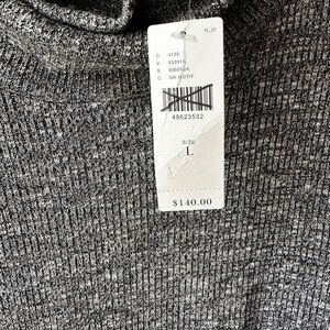 Anthropologie Charcoal Knit Sweater